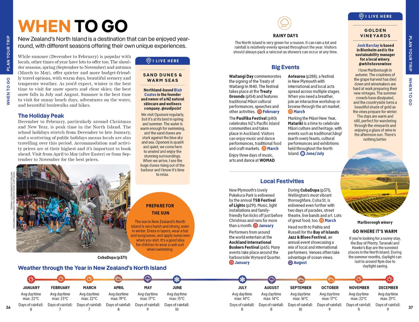 Lonely Planet New Zealand's North Island inside page 6