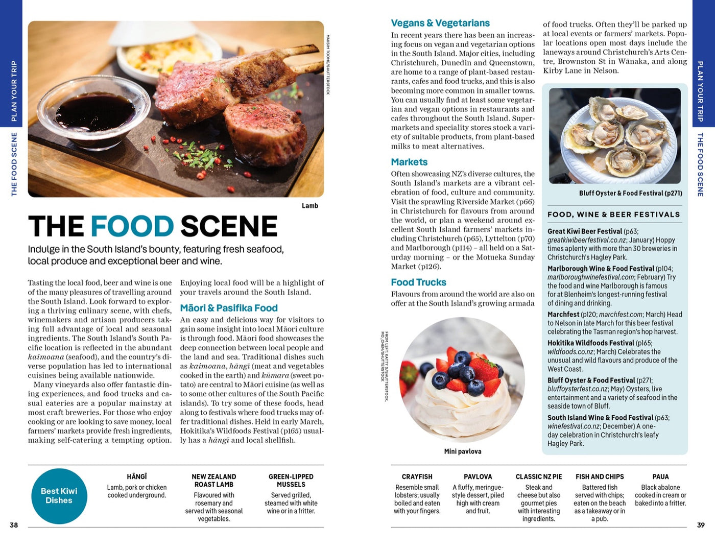 Lonely Planet New Zealand's South Island inside page 8