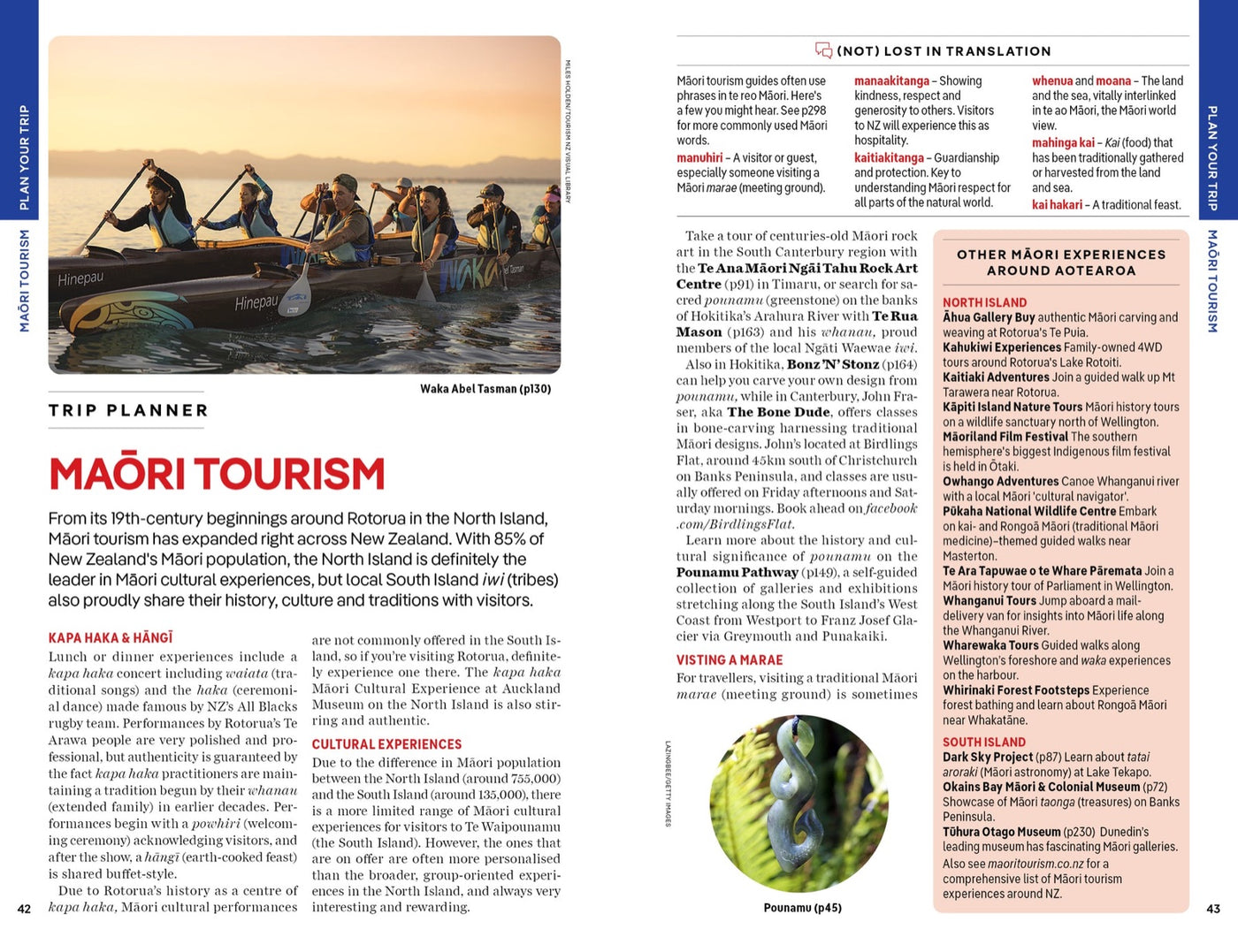 Lonely Planet New Zealand's South Island inside page 9