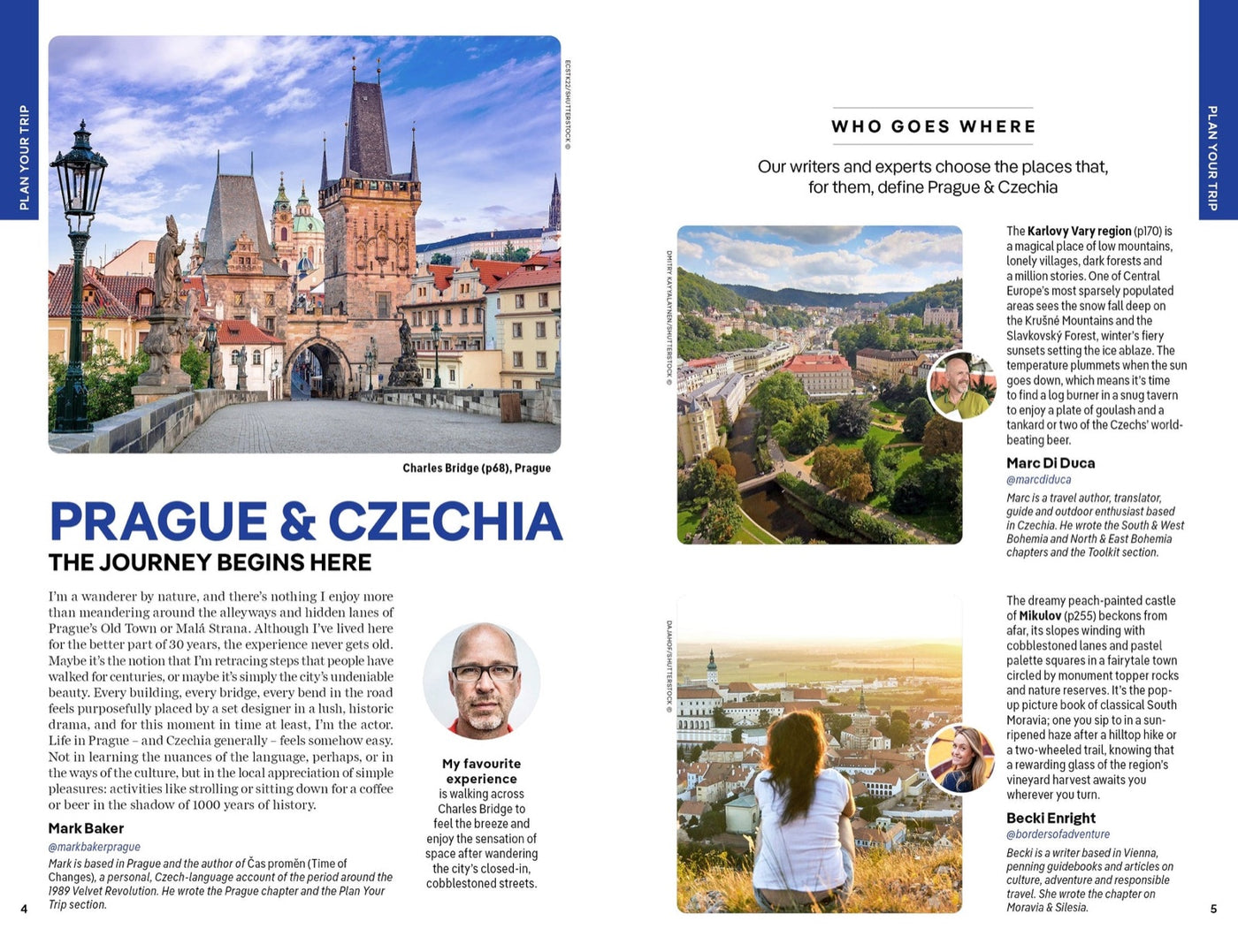 Lonely Planet Prague & Czechia inside page 2