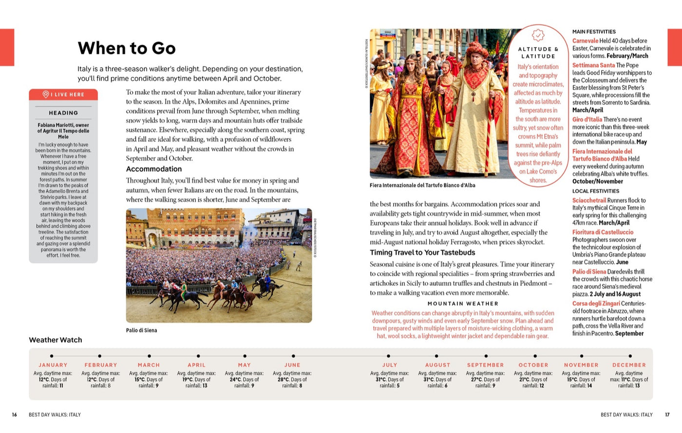 Lonely Planet Best Day Walks Italy inside page 5