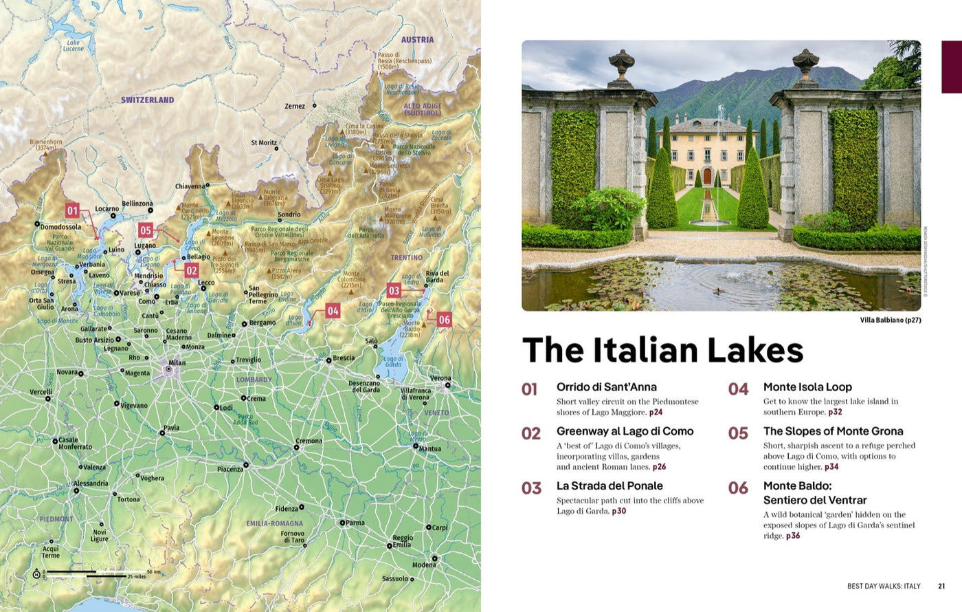 Lonely Planet Best Day Walks Italy inside page 7