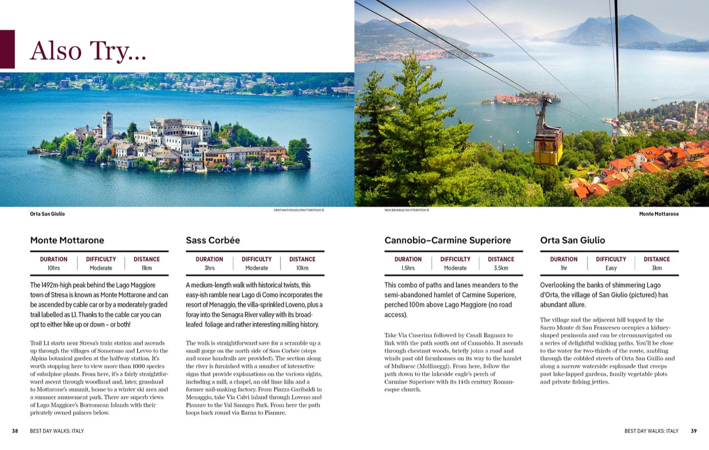 Lonely Planet Best Day Walks Italy inside page 10