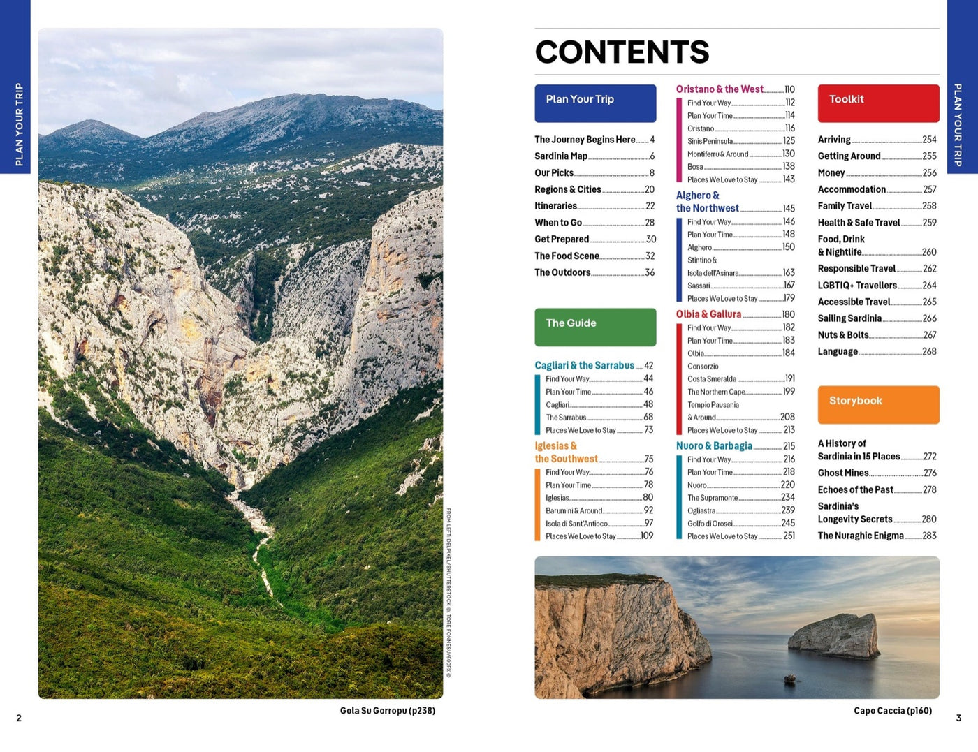 Lonely Planet Sardinia inside page 1