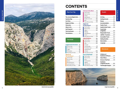 Lonely Planet Sardinia inside page 1