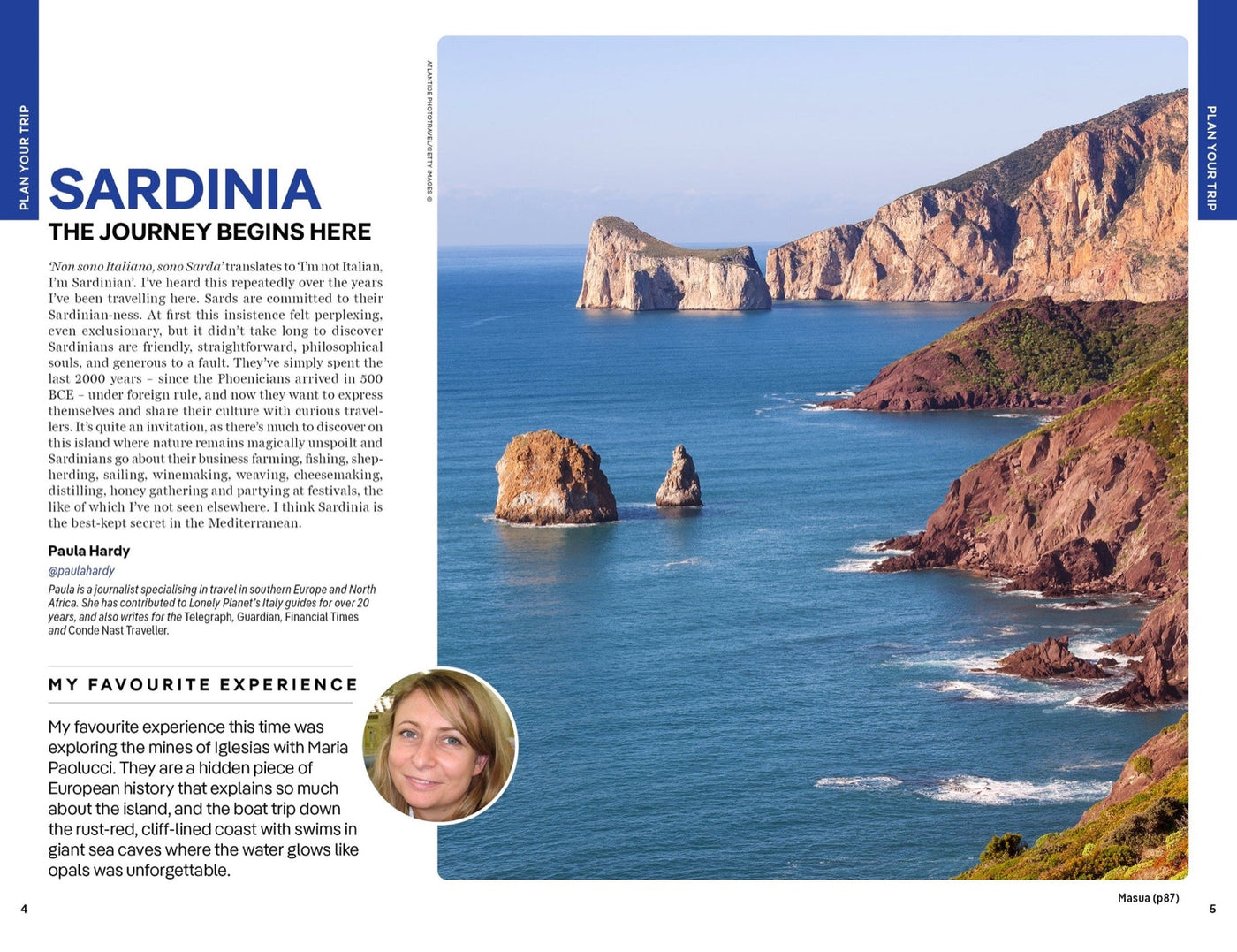 Lonely Planet Sardinia inside page 2