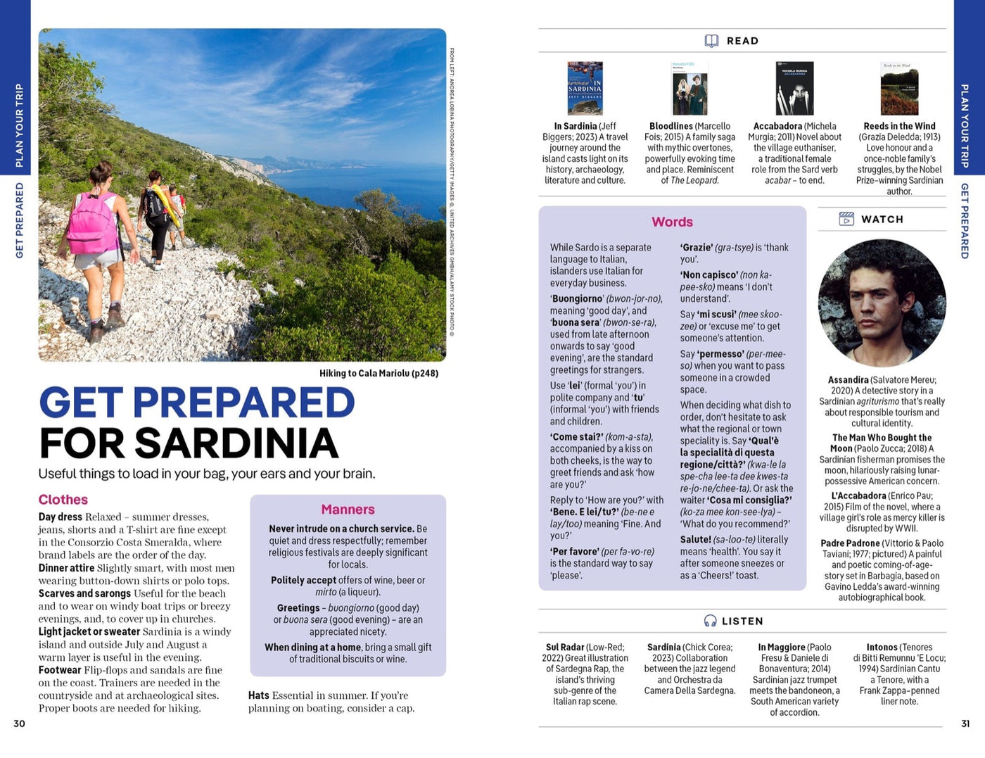 Lonely Planet Sardinia inside page 7