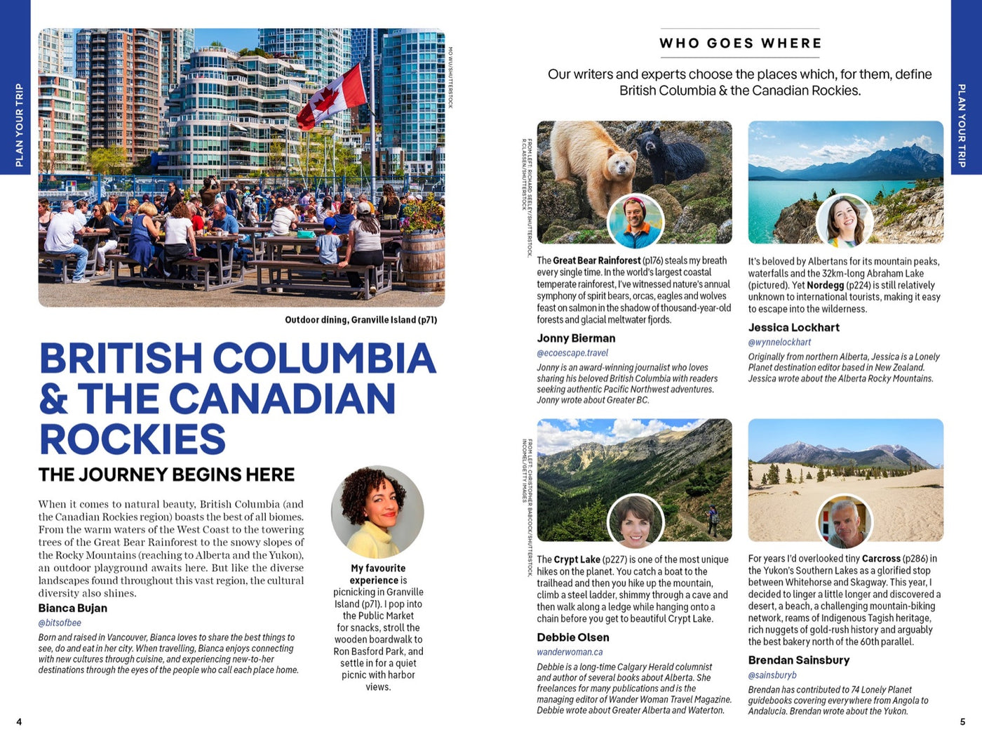 Lonely Planet British Columbia & the Canadian Rockies inside page 1