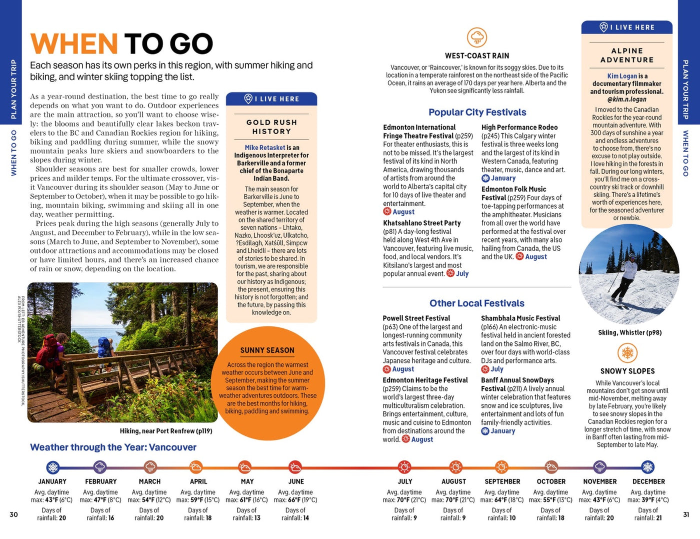 Lonely Planet British Columbia & the Canadian Rockies inside page 5