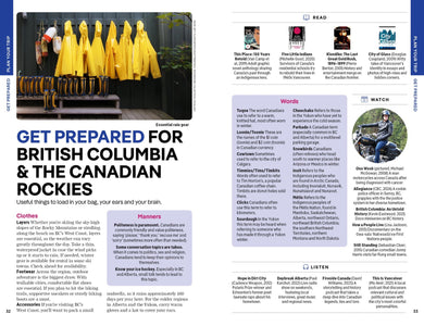 Lonely Planet British Columbia & the Canadian Rockies inside page 6
