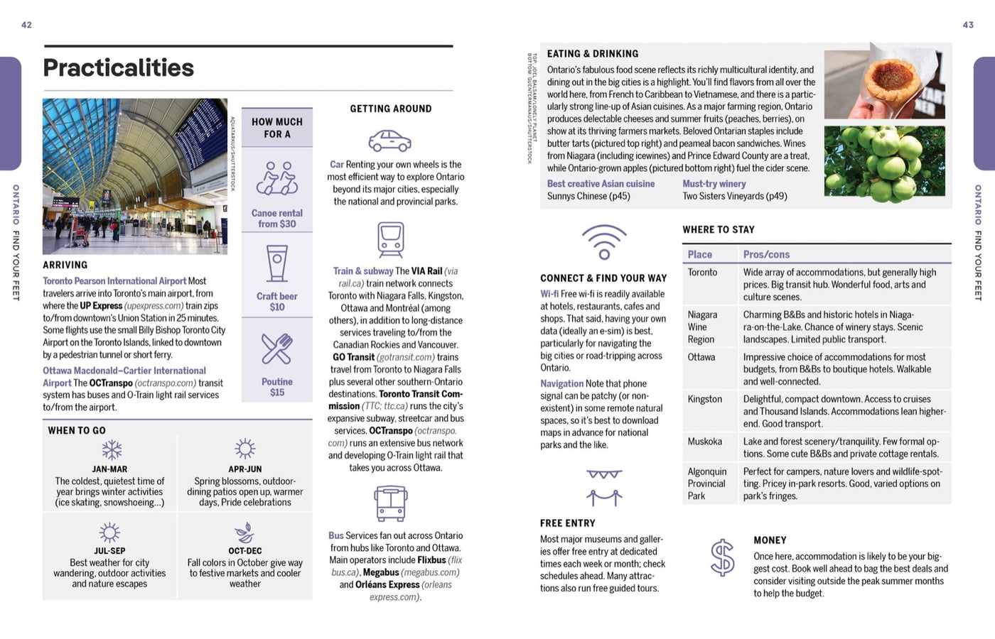 Lonely Planet Experience Canada inside page 8