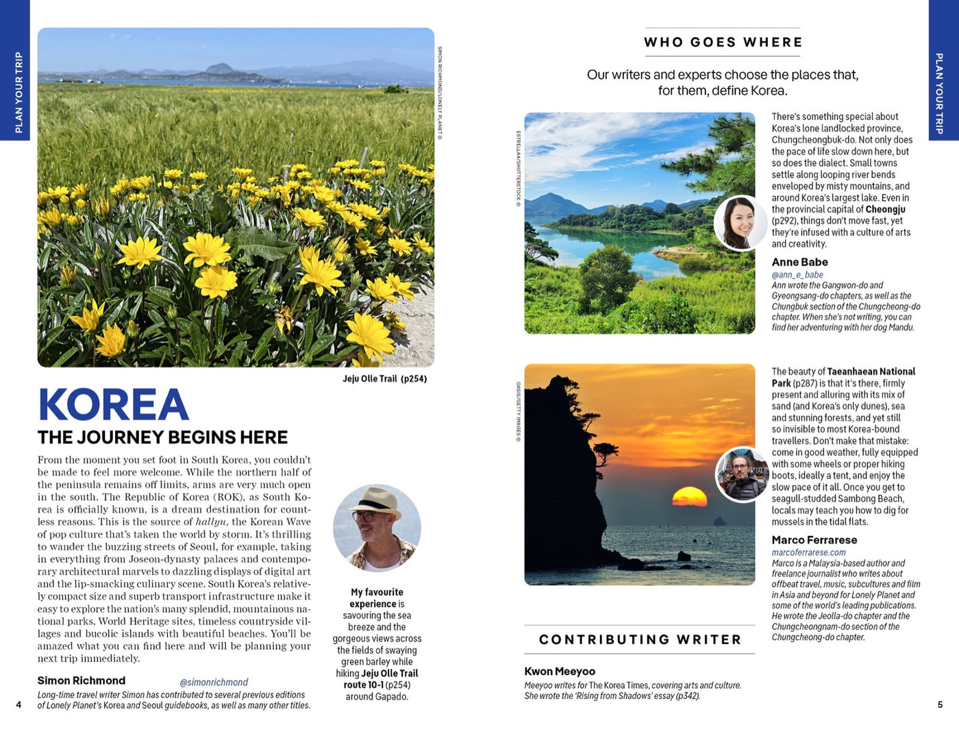 Lonely Planet Korea inside page 2