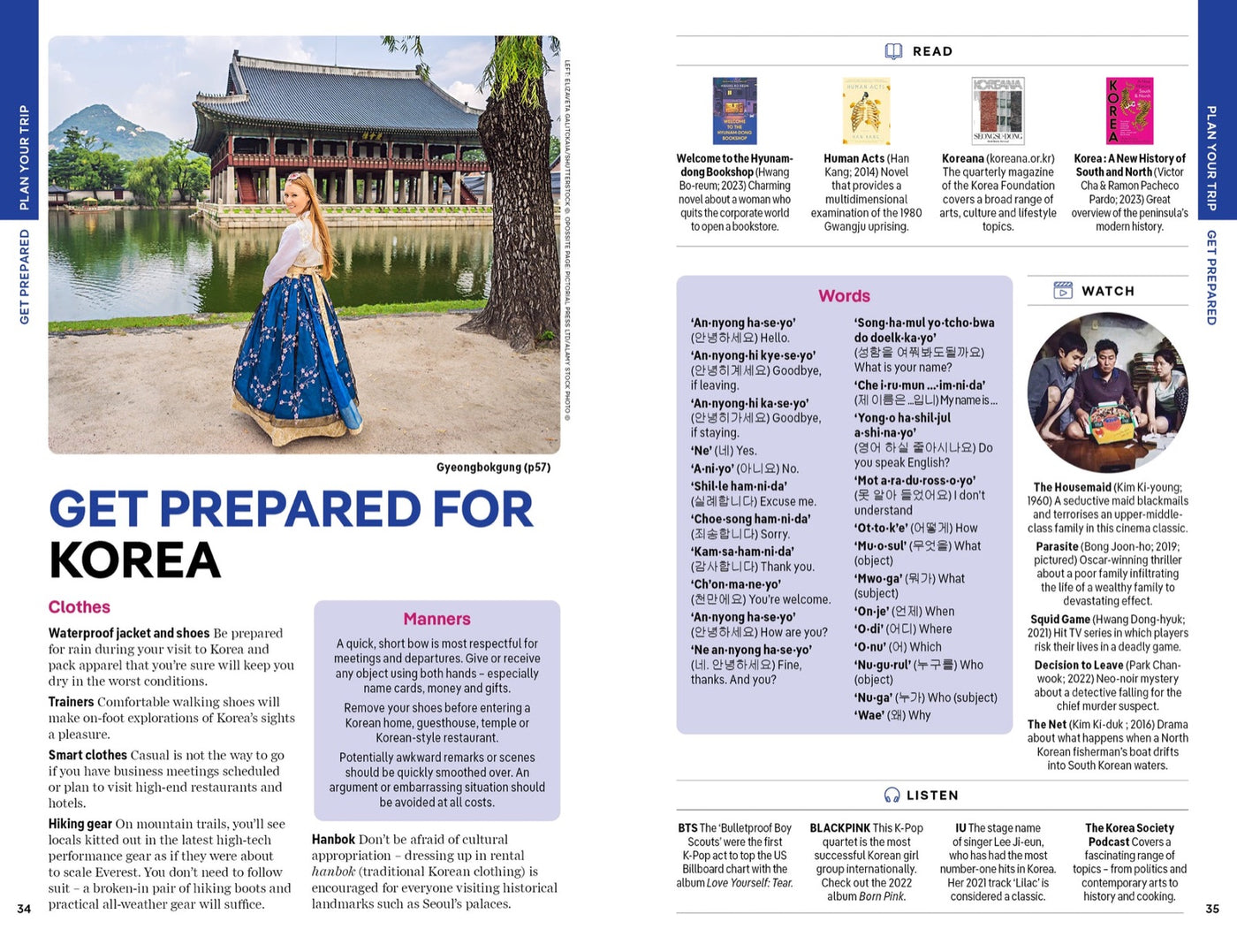 Lonely Planet Korea inside page 7