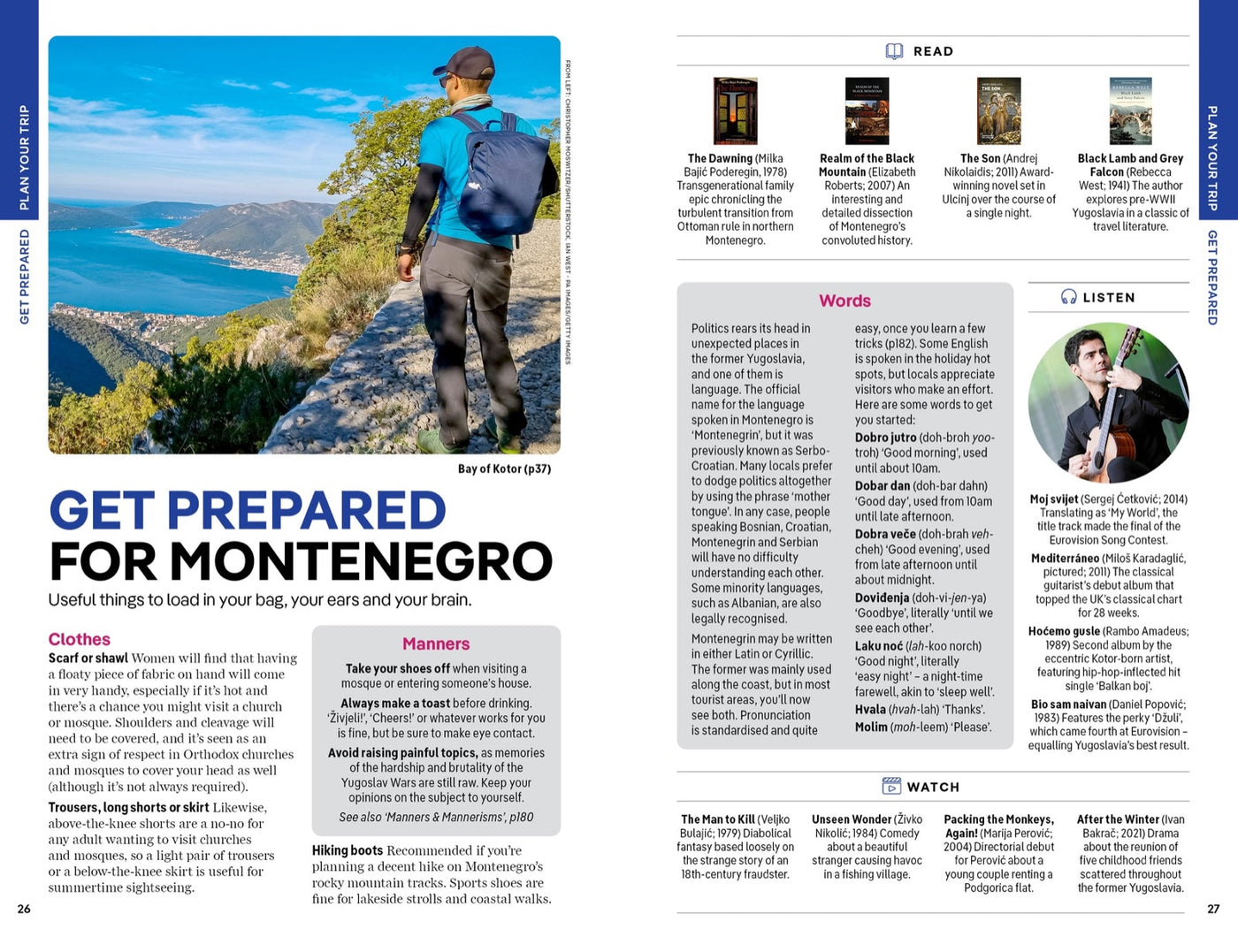 Lonely Planet Montenegro inside page 6