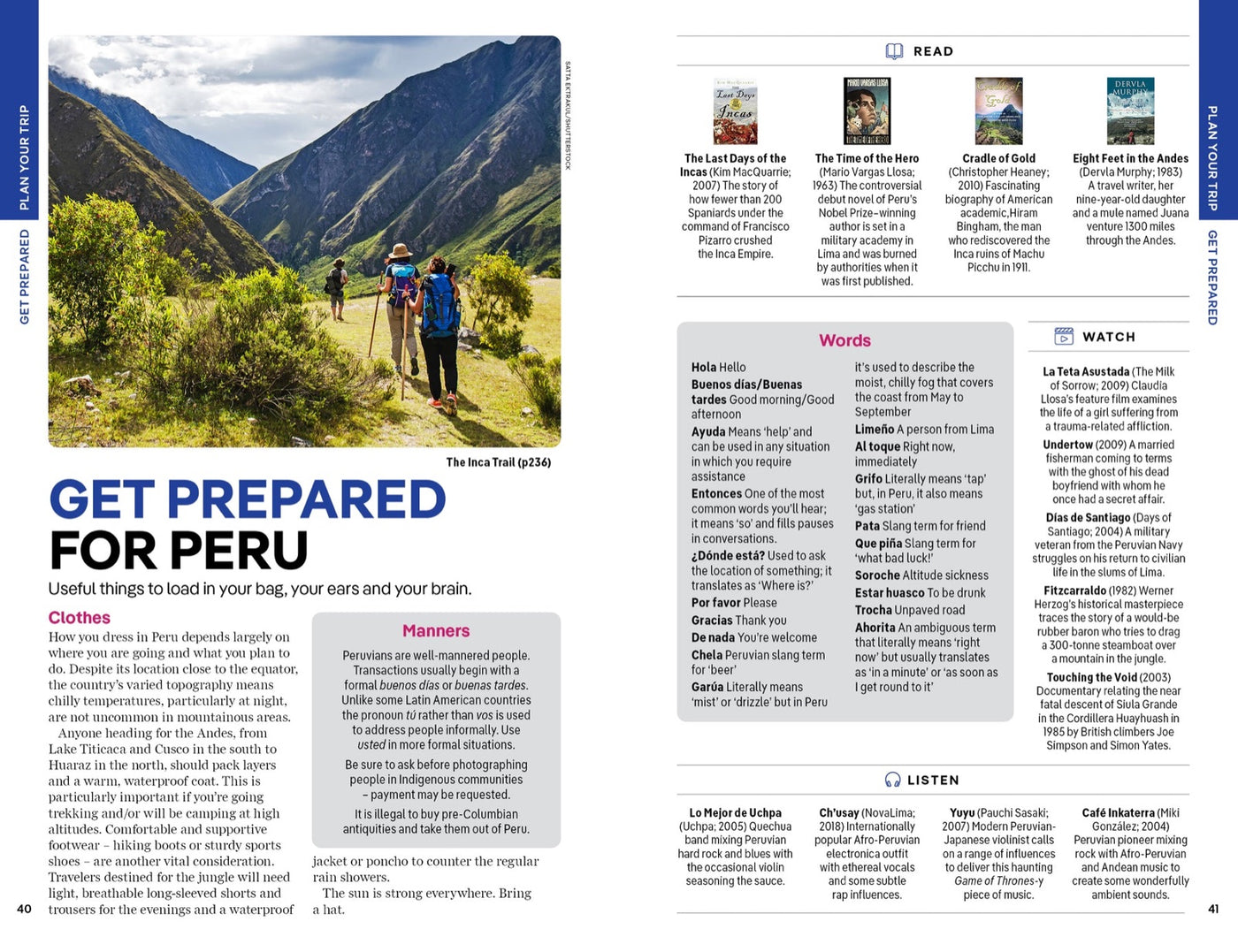 Lonely Planet Peru inside page 7