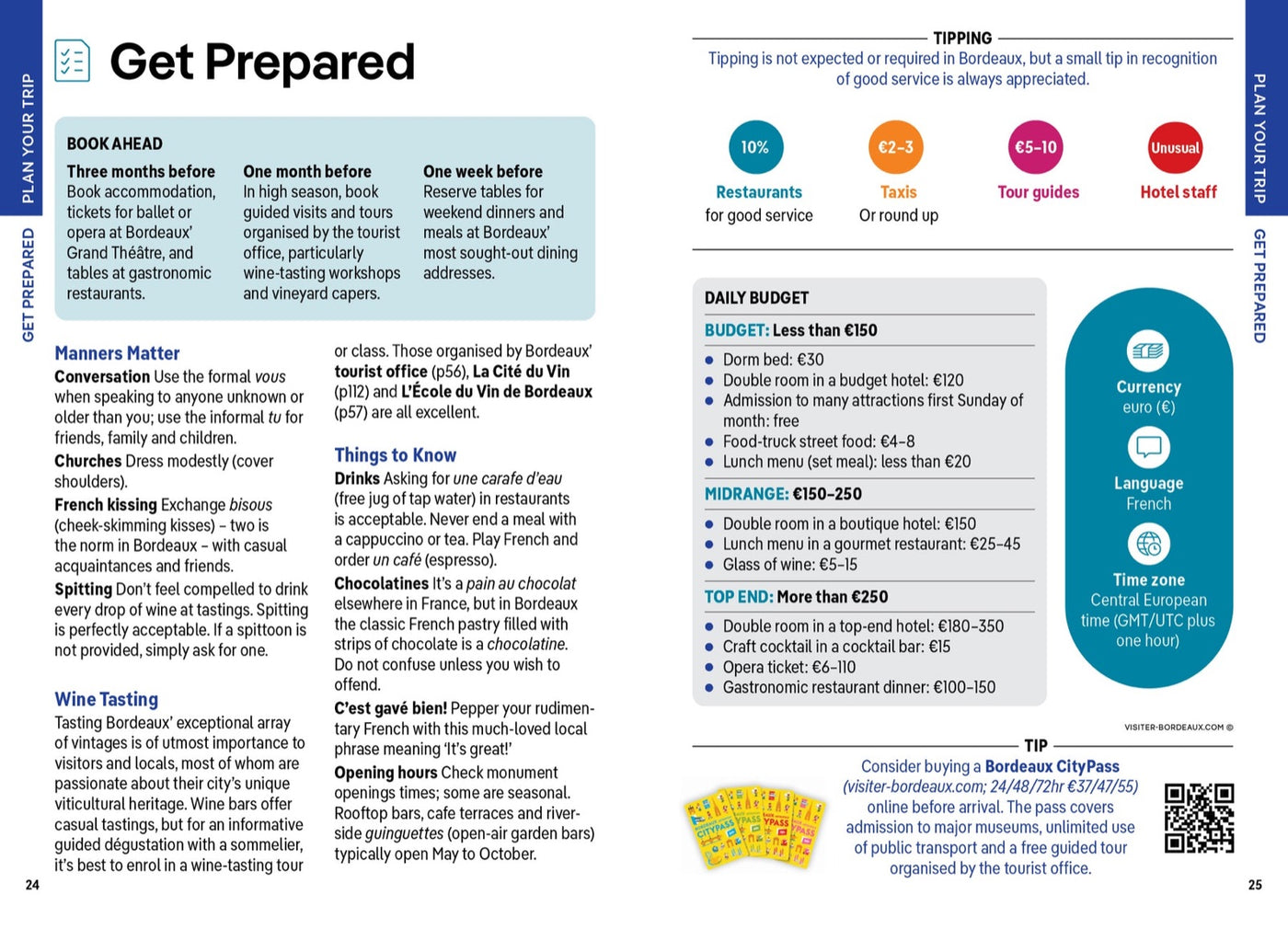 Lonely Planet Pocket Bordeaux inside page 4