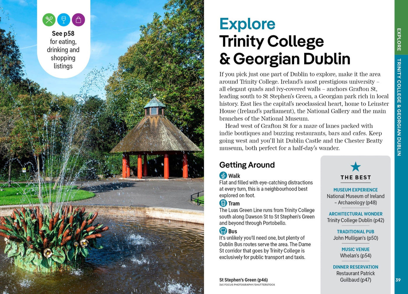 Lonely Planet Pocket Dublin inside page 8