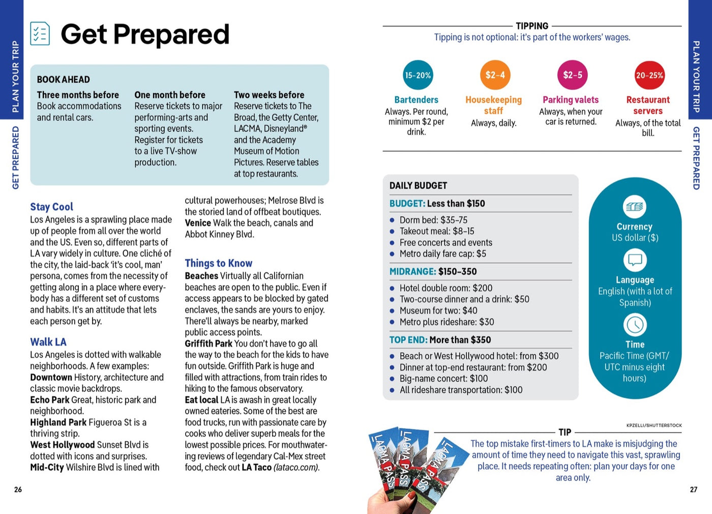 Lonely Planet Pocket Los Angeles inside page 4