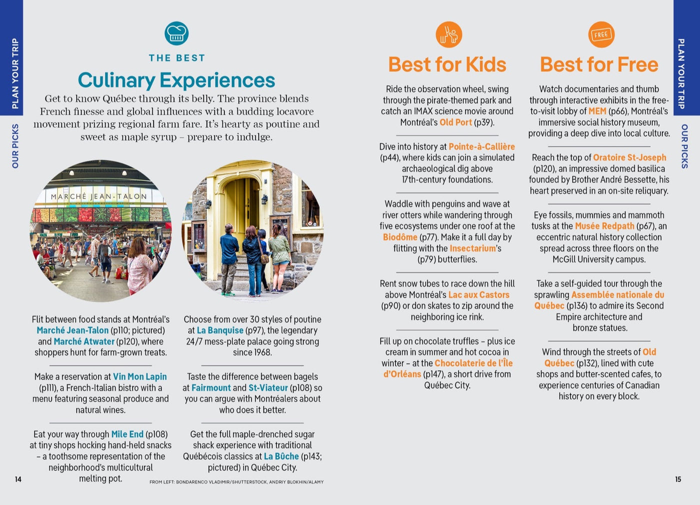 Lonely Planet Pocket Montreal & Quebec City inside page 2