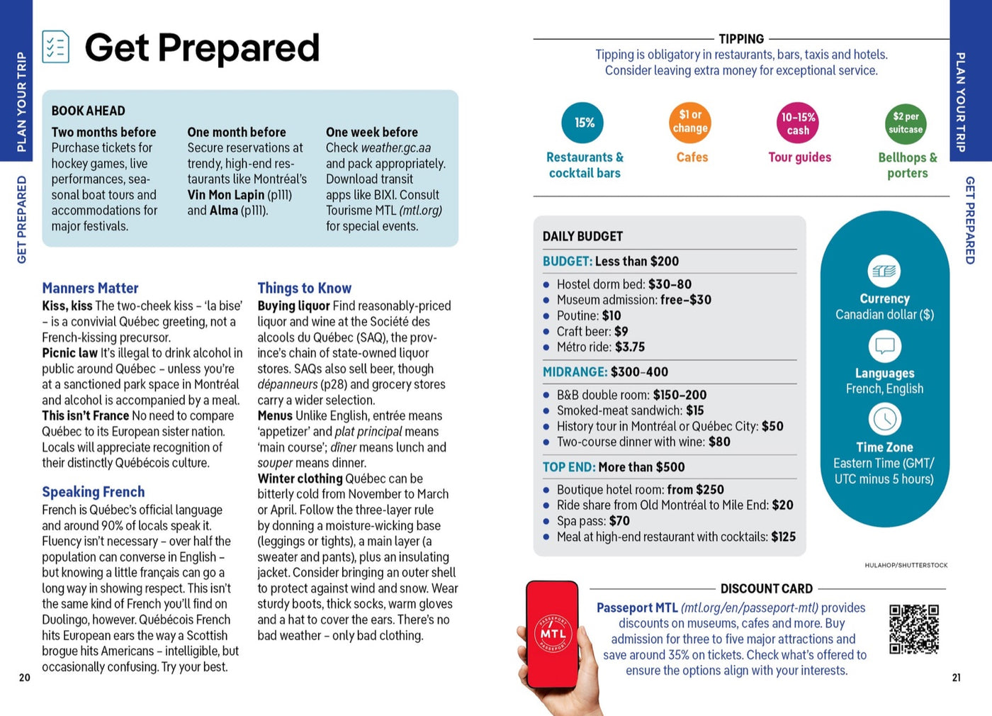 Lonely Planet Pocket Montreal & Quebec City inside page 4