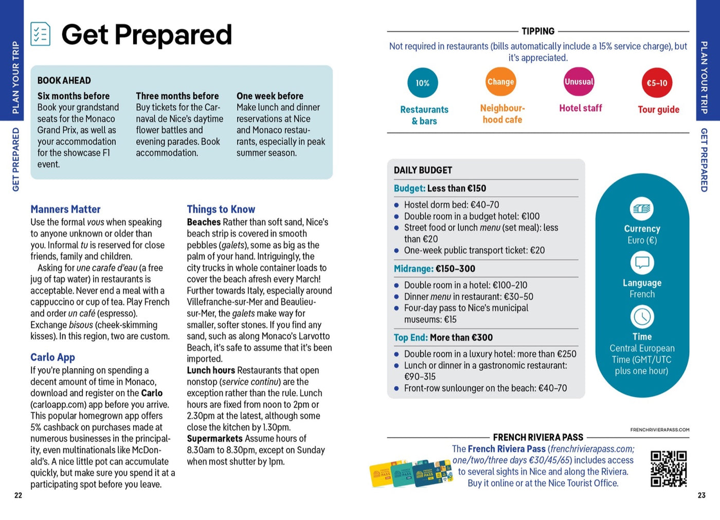 Lonely Planet Pocket Nice & Monaco inside page 4