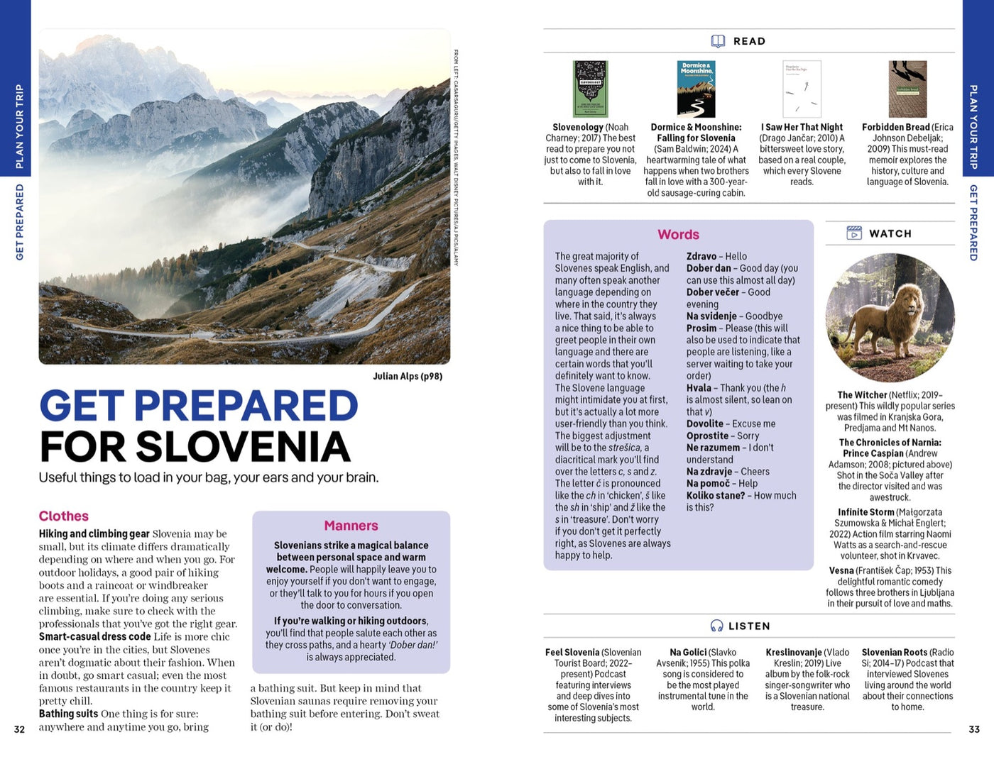 Lonely Planet Slovenia inside page 6