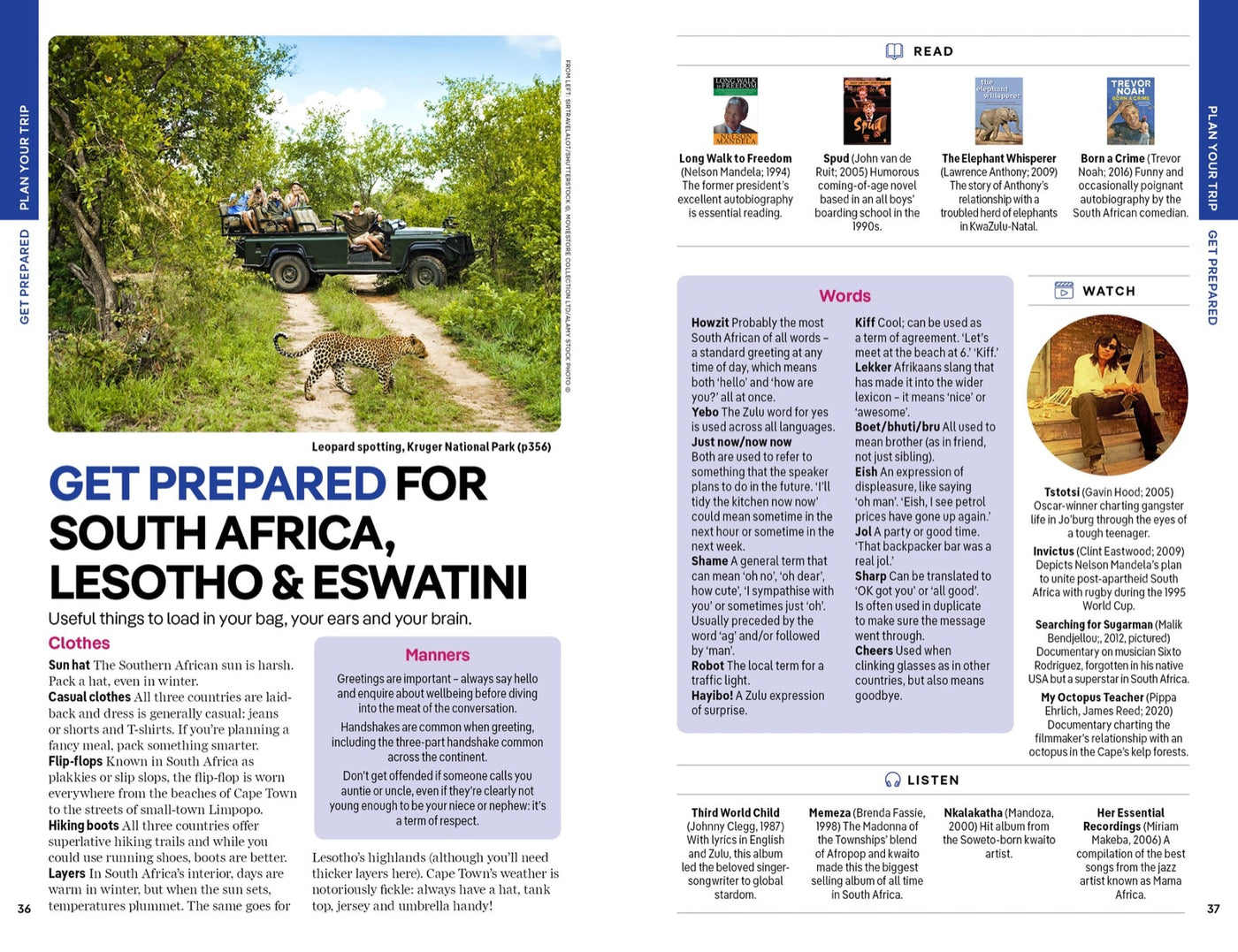 Lonely Planet South Africa, Lesotho & Eswatini inside page 8