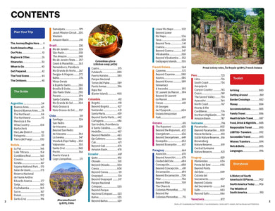 Lonely Planet South America inside page 1