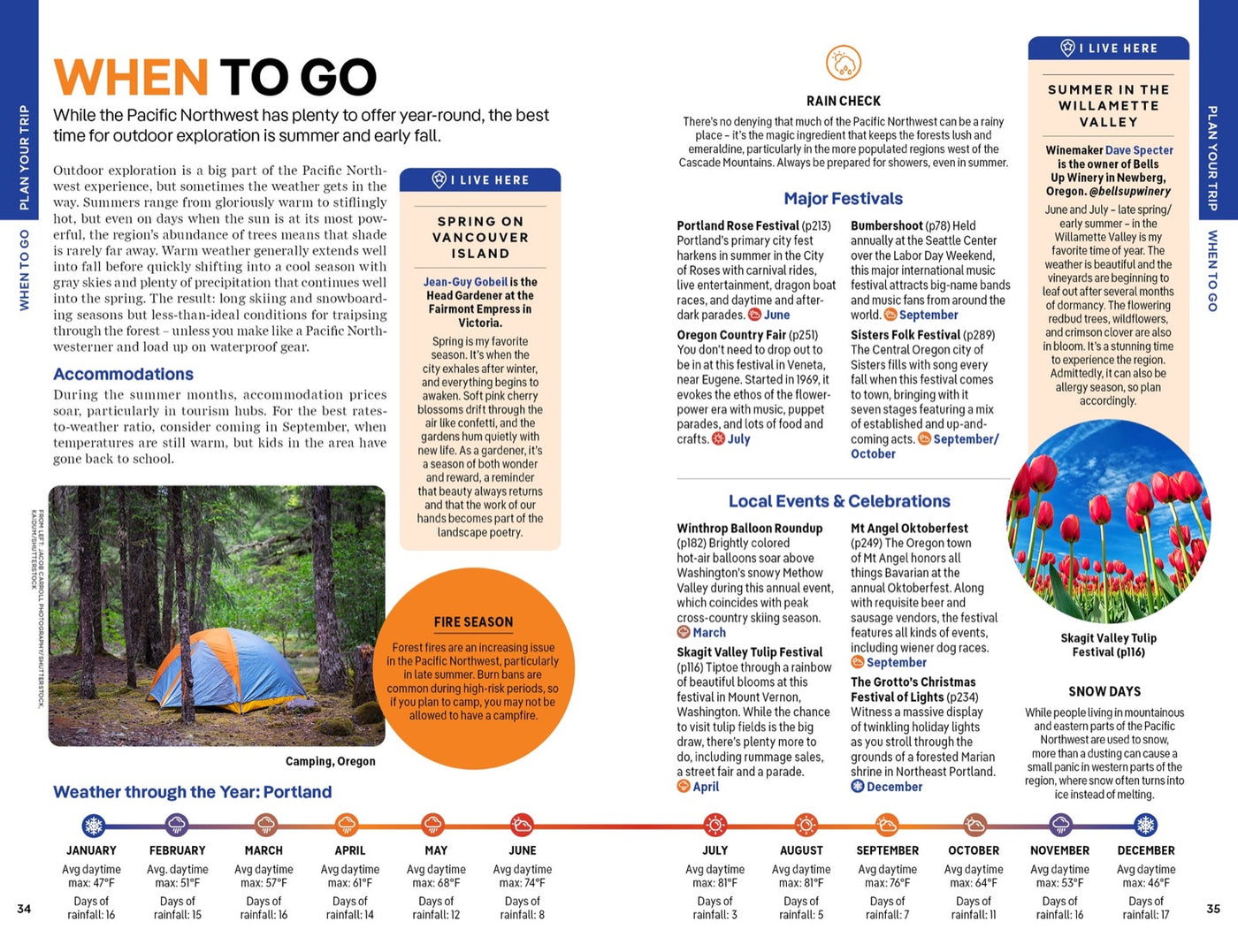 Lonely Planet Washington, Oregon & the Pacific Northwest inside page 5