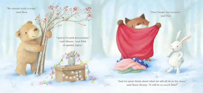 Snow Bunny's Christmas Show (Rebecca Harry)-Fiction: 兒童繪本 Picture Books-買書書 BuyBookBook