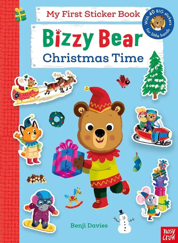 Bizzy Bear - Christmas Time (My First Sticker Book) (Benji Davies )-Nonfiction: 學前基礎 Preschool Basics-買書書 BuyBookBook