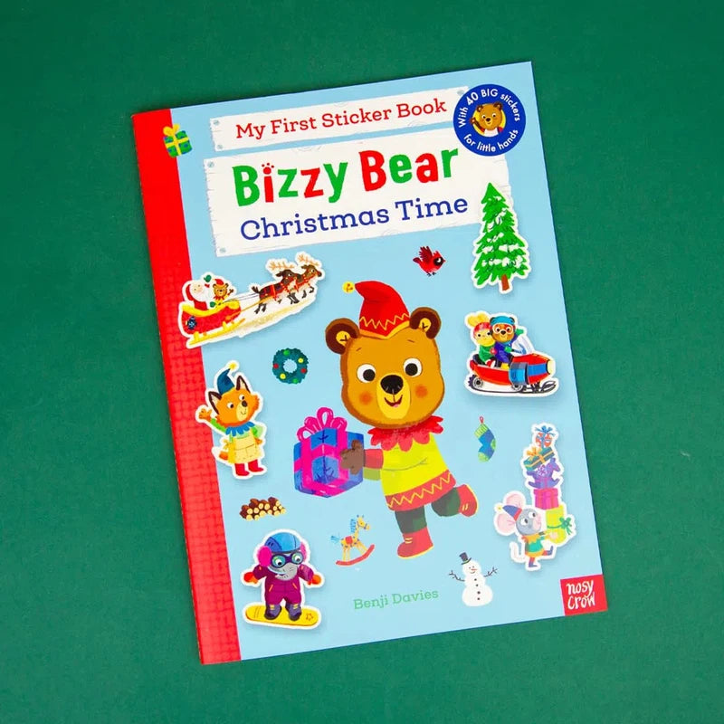 Bizzy Bear - Christmas Time (My First Sticker Book) (Benji Davies )-Nonfiction: 學前基礎 Preschool Basics-買書書 BuyBookBook
