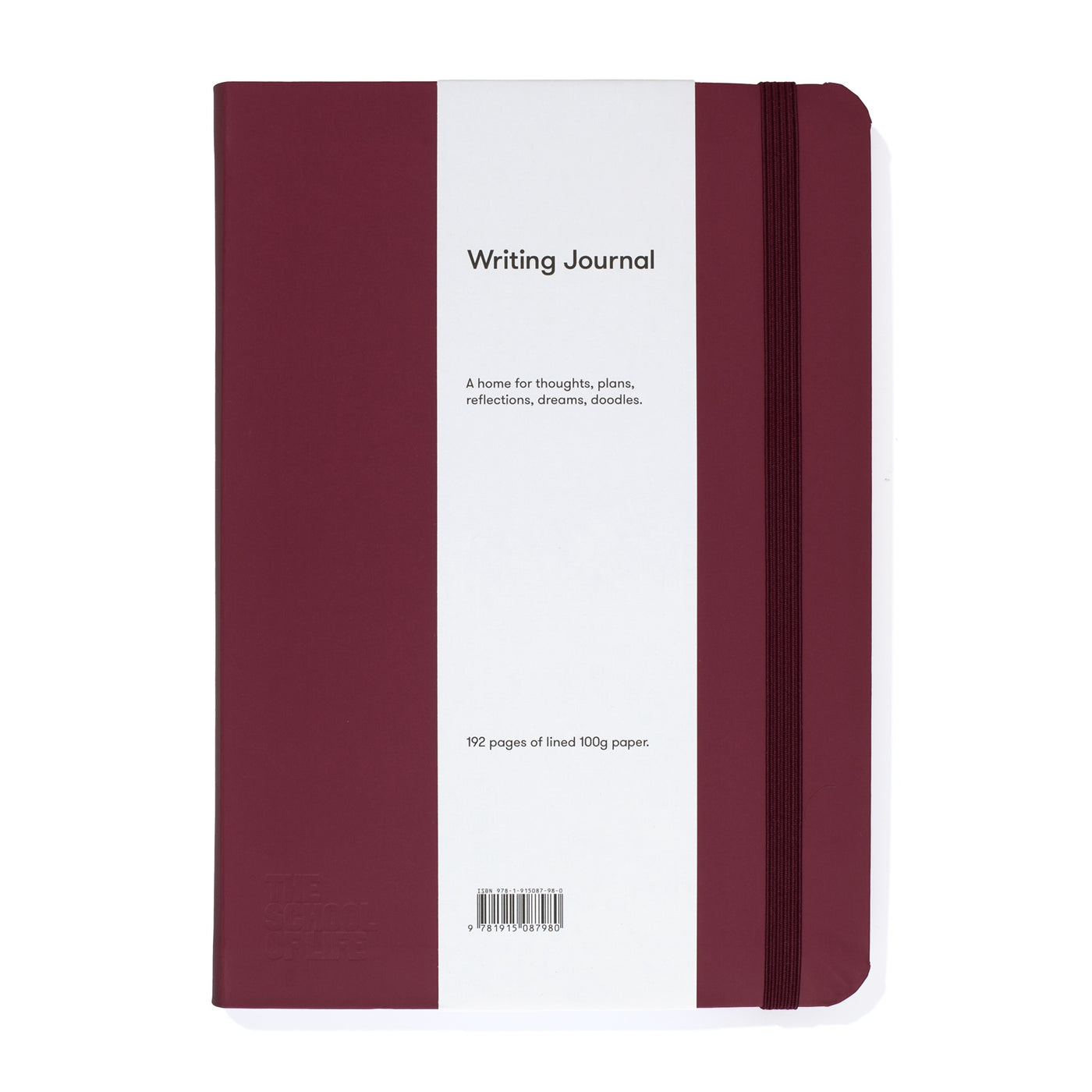 The School of Life Writing Journal - Burgundy-Lifestyle and Leisure-買書書 BuyBookBook