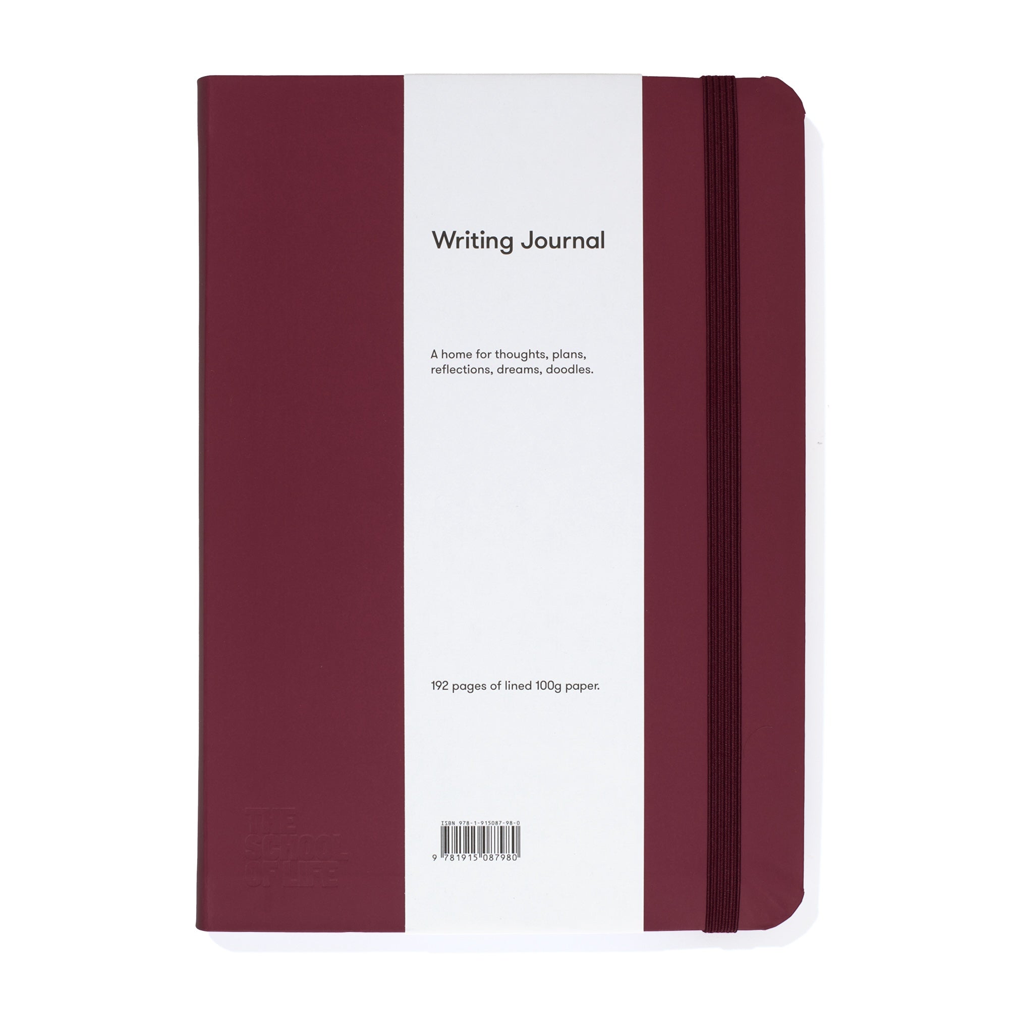 The School of Life Writing Journal - Burgundy-Lifestyle and Leisure-買書書 BuyBookBook