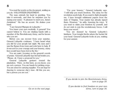 Choose Your Own Adventure Spies: James Armistead Lafayette US - Paperback / softback