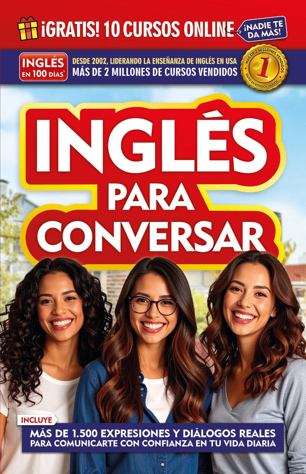 Inglés en 100 días - Inglés para conversar / English in 100 Days: Conversational English cover (ISBN 9781949061659)
