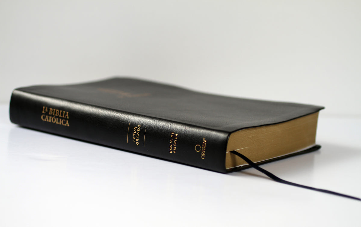 La Biblia Católica: Tamaño grande, Edición letra grande piel negra, con Virgen de Guadalupe / Catholic Leather Bible. Large Size, Large Print, Color Black interior 2 (ISBN 9781949061901)