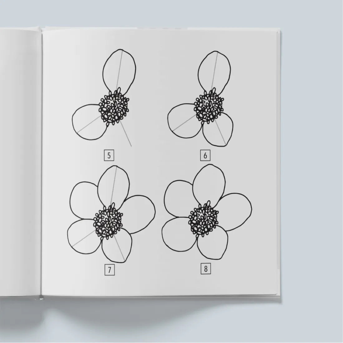 Modern Flowers: How to Draw Books for Kids with Flowers, Plants, and Botanicals US - Paperback / softback