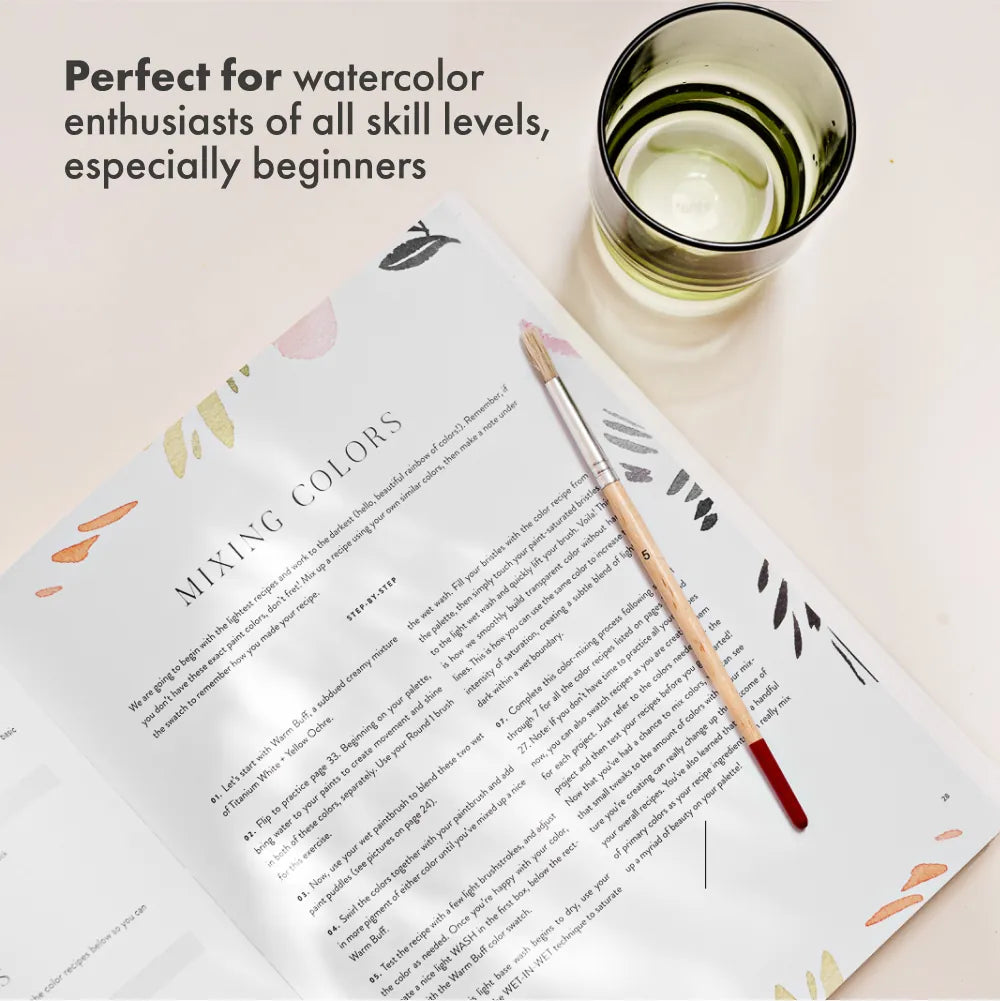 Watercolor Workbook: Flowers, Feathers, and Animal Friends US - Paperback / softback