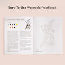 Watercolor Workbook: Flowers, Feathers, and Animal Friends US - Paperback / softback