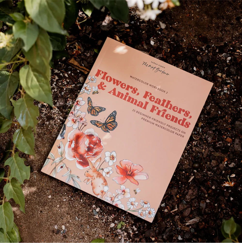 Watercolor Workbook: Flowers, Feathers, and Animal Friends US - Paperback / softback