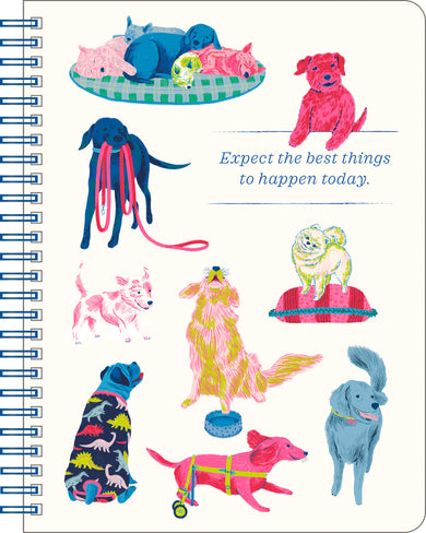 Spiral Notebook: Expect the Best Things to Happen Today.