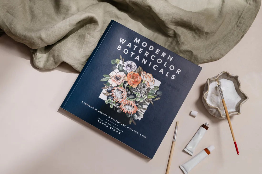 Modern Watercolor Botanicals US - Paperback / softback