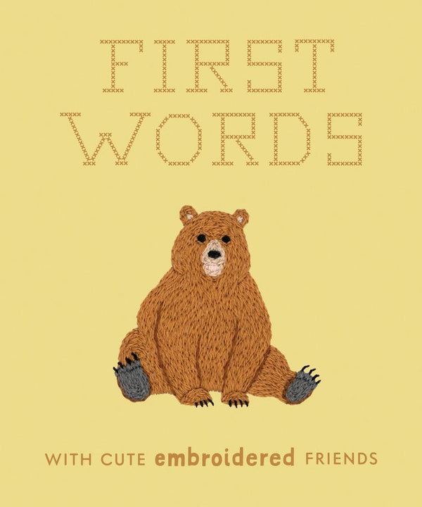 First Words with Cute Embroidered Friends-Children’s / Teenage fiction: General and modern fiction-買書書 BuyBookBook