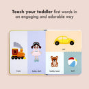 First Words with Cute Embroidered Friends US - Board book