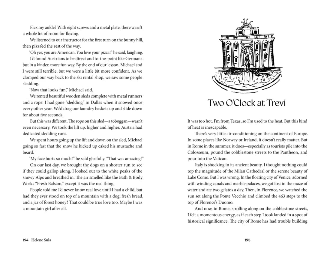Two O'Clock on a Tuesday at Trevi Fountain US - Hardback