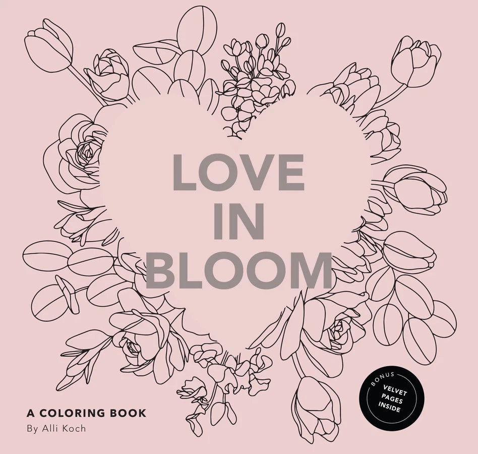 Love in Bloom-Adult colouring and activity books-買書書 BuyBookBook