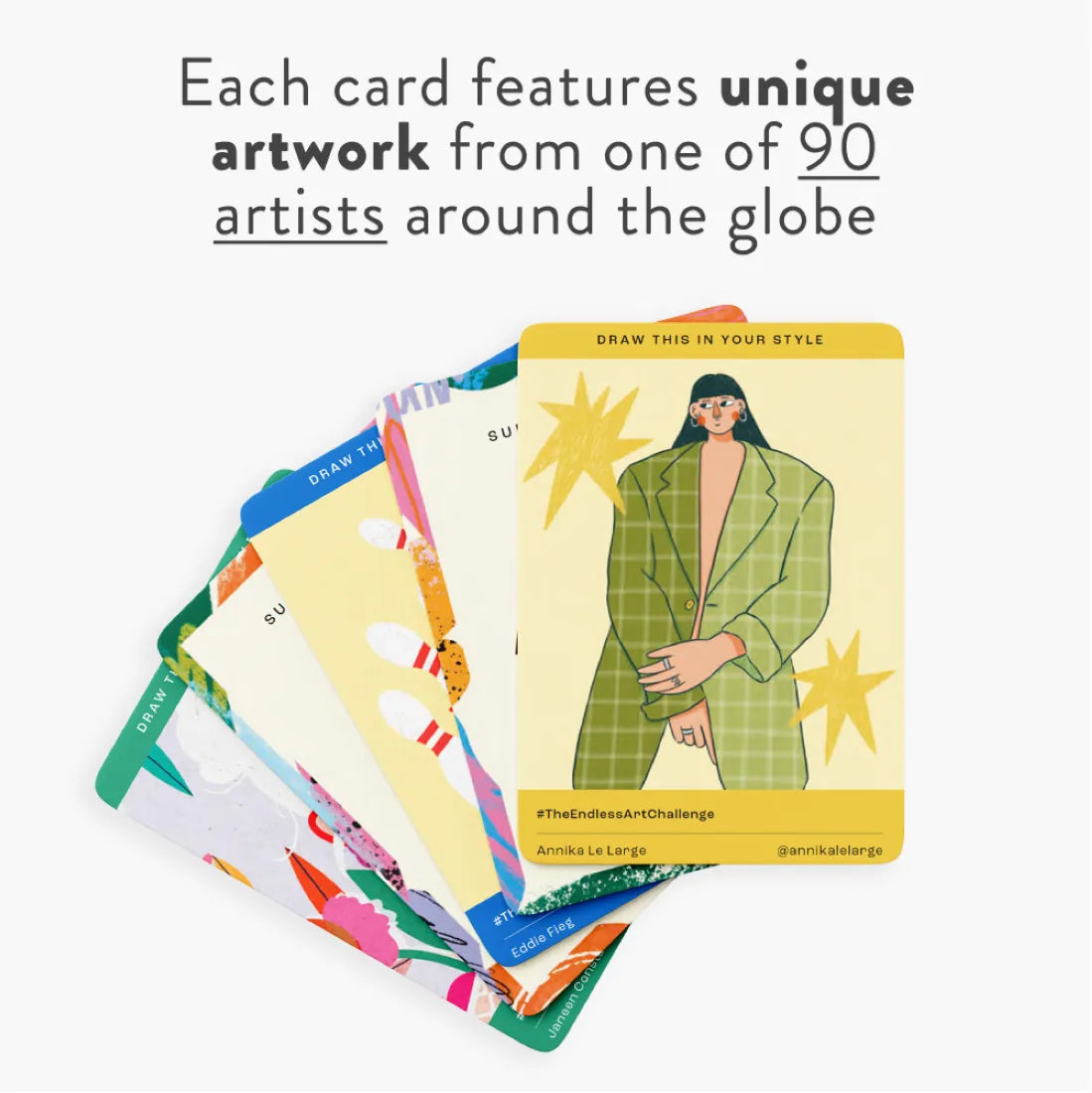 The Endless Art Challenge Card Deck US - Cards