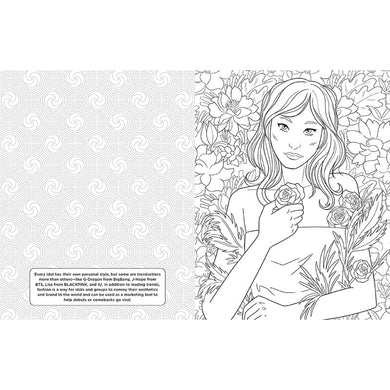 I Love K-pop Coloring and Activity Book inside page 6