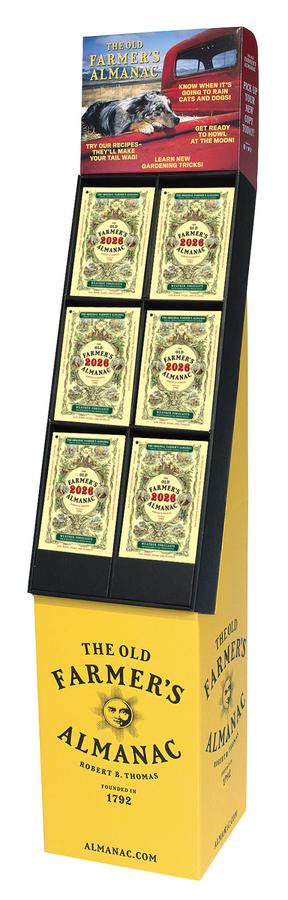 The 2026 Old Farmer's Almanac 48-copy floor display